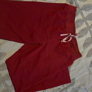 Figs Burgundy Technical Collection Pants